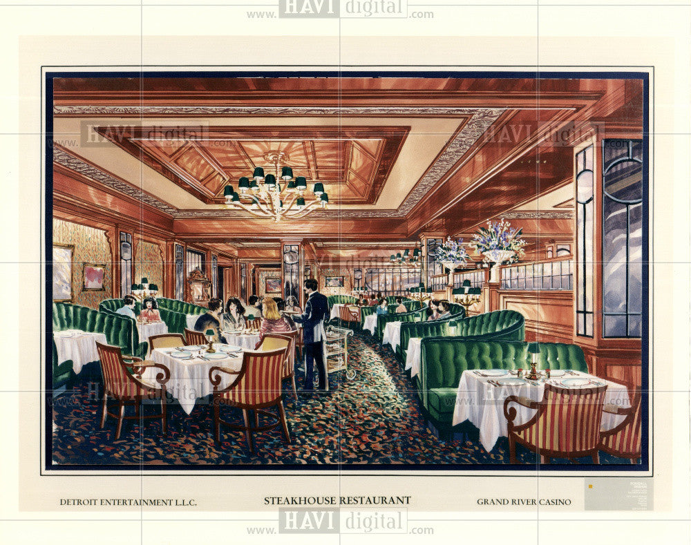 Press Photo STEAKHOUSE RESTAURANT - Historic Images