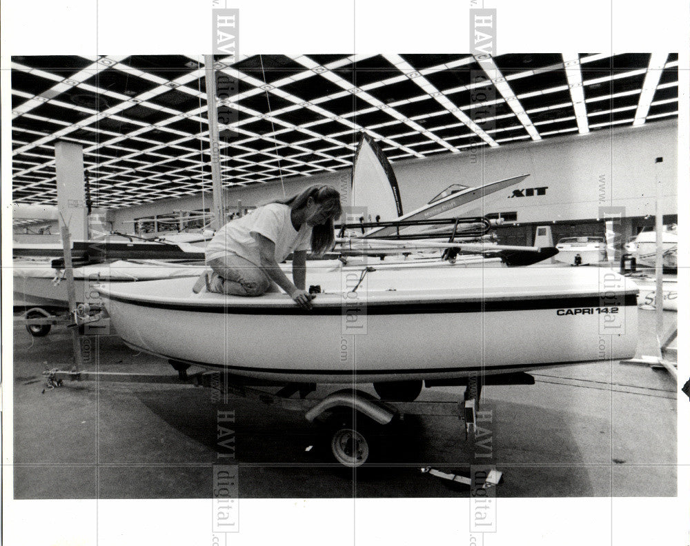 1991 Press Photo BOAT SHOW - Historic Images