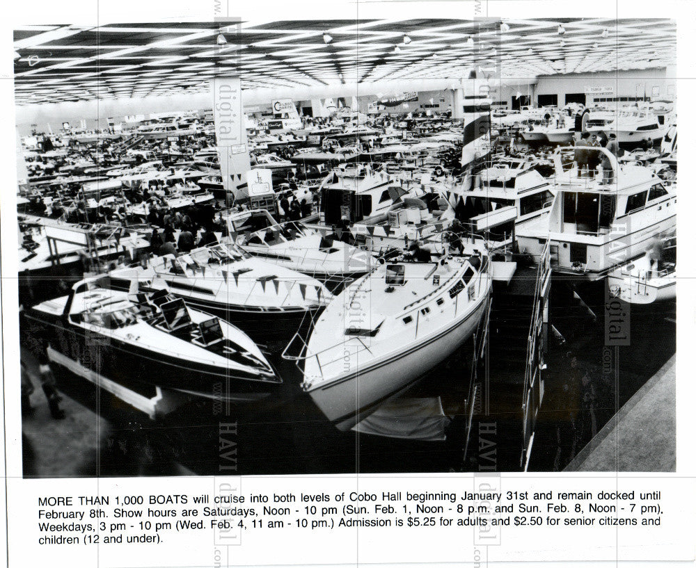 Press Photo boat show exhibition - Historic Images