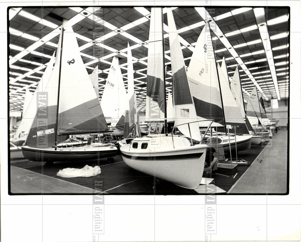1981 Press Photo BOAT SHOW - Historic Images