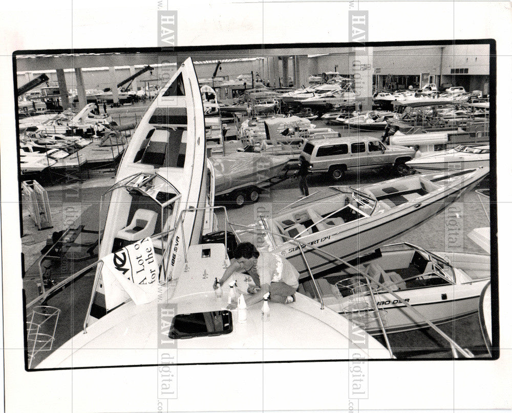 1980 Press Photo boat show deck 1980 sea travel events - Historic Images