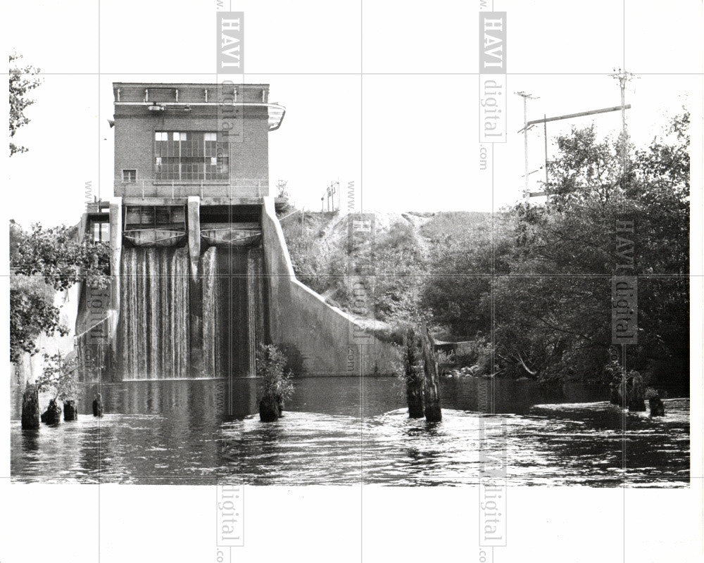 1978 Press Photo Boardman River Dam, 1978 - Historic Images