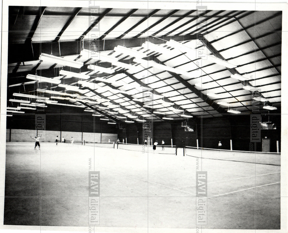 1966 Press Photo Bloomfield Tennis House, 1966 - Historic Images