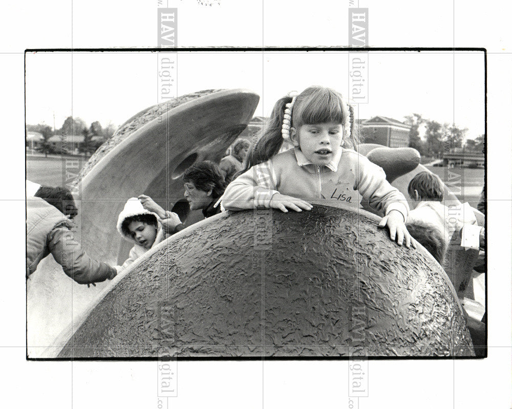 1981 Press Photo Aqueous Michigan School for the Blind - Historic Images