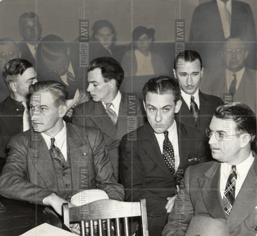 1936 Press Photo Penlan trial defendants King Angstadt - Historic Images