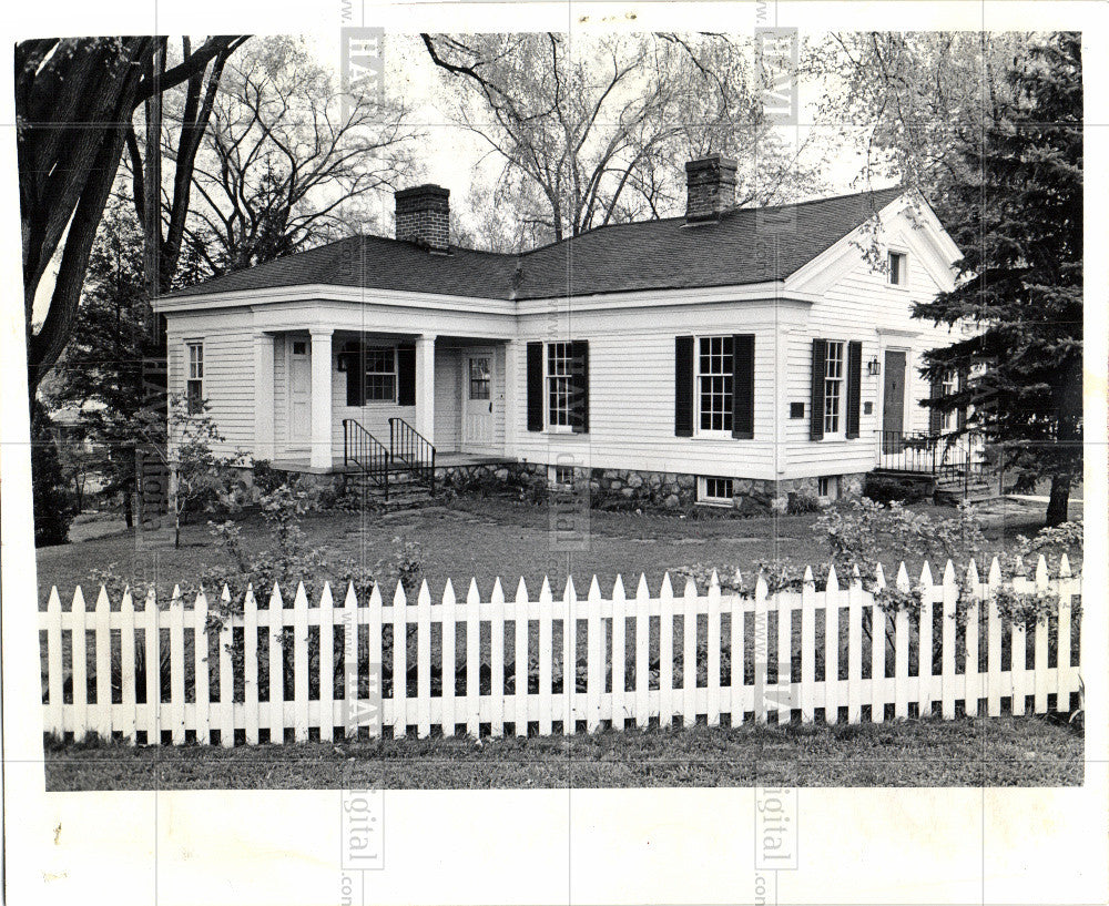 1974 Press Photo Hunter House, Greek Revival museum - Historic Images