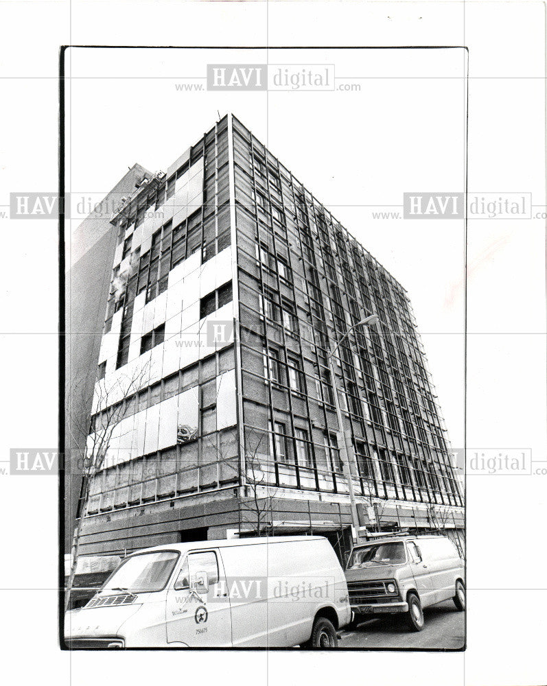 1980 Press Photo Blue Cross/Blue Shield building Annex - Historic Images