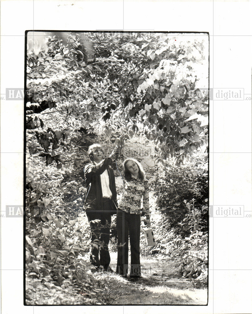 1976 Press Photo Campus Trail blind alley - Historic Images