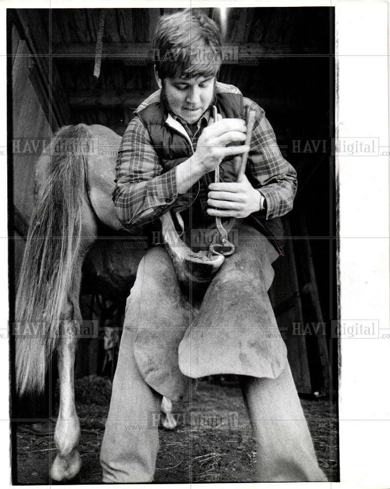 1979 Press Photo BLACKSMITH - Historic Images