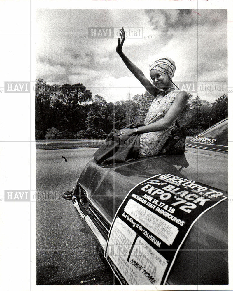 1972 Press Photo diane jones black expo 72 youth action - Historic Images