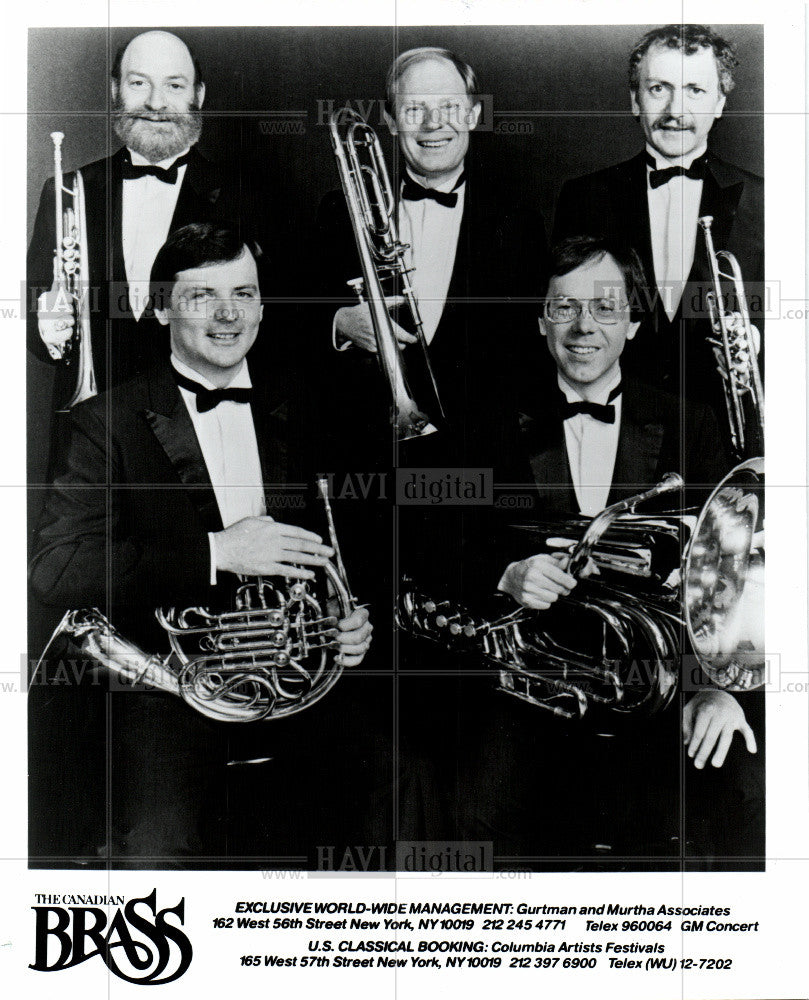 1976 Press Photo The Canadian Brass - brass quintet - Historic Images