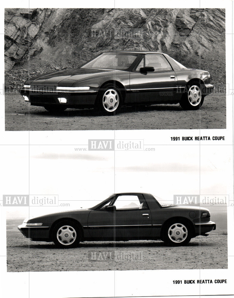 1991 Press Photo Buick Reatta Coupe, automobiles - Historic Images