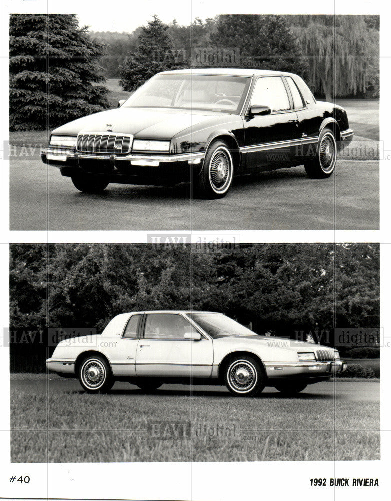 1992 Press Photo Car 1992 Buick Riviera Automobile - Historic Images