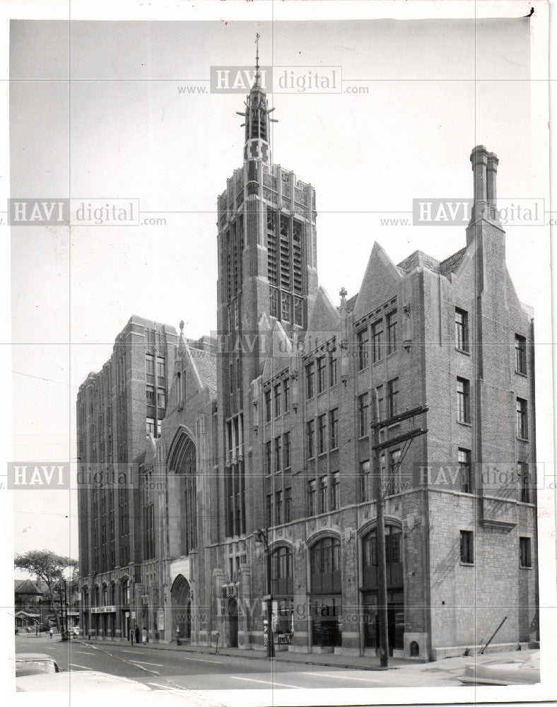 1957 Press Photo Boulevard Temple Methodist Church - Historic Images