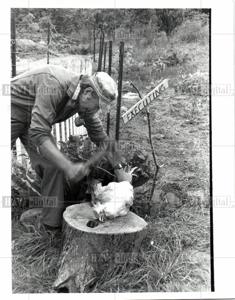 1986 Press Photo Northport Chicken Dope - Historic Images