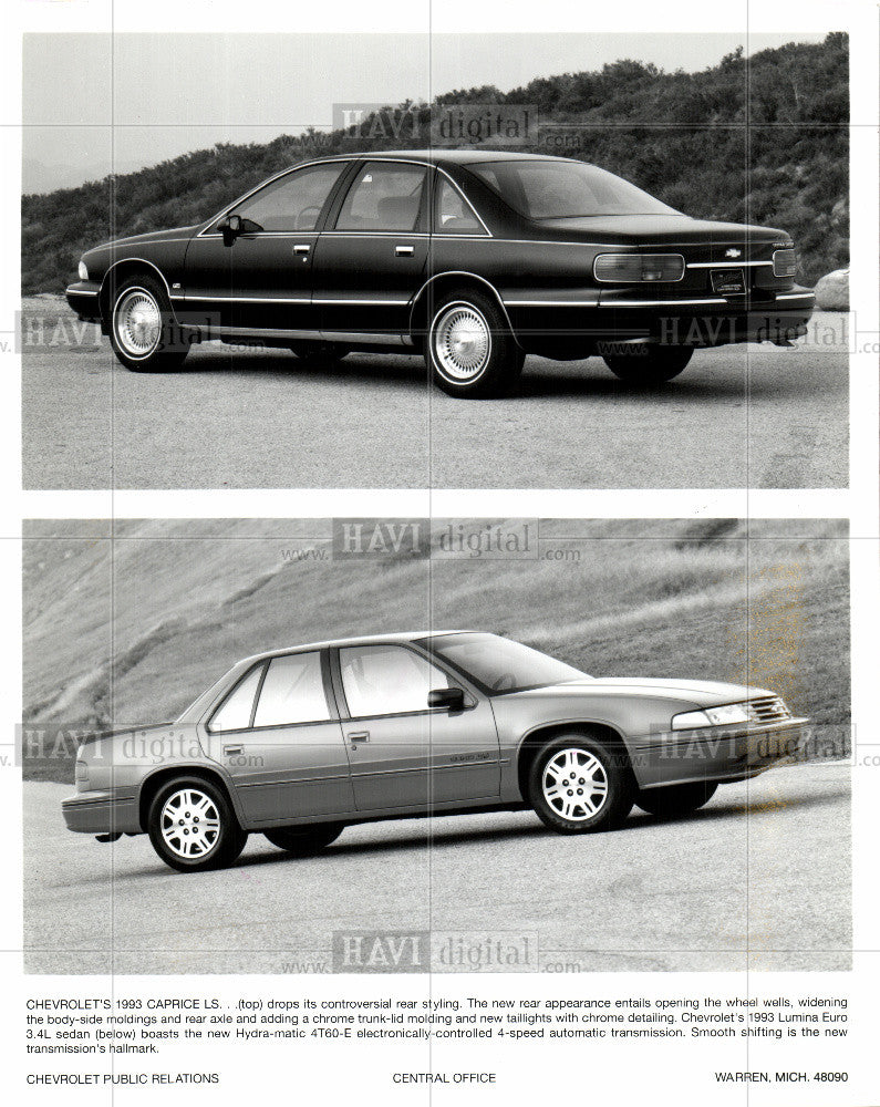 Press Photo CHEVROLET - AUTOMOBILES 1990-99 - Historic Images