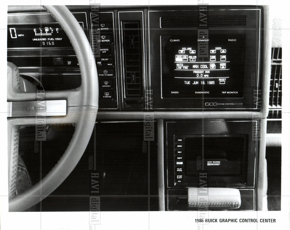 1986 Press Photo car navigational system honda gyroscop - Historic Images