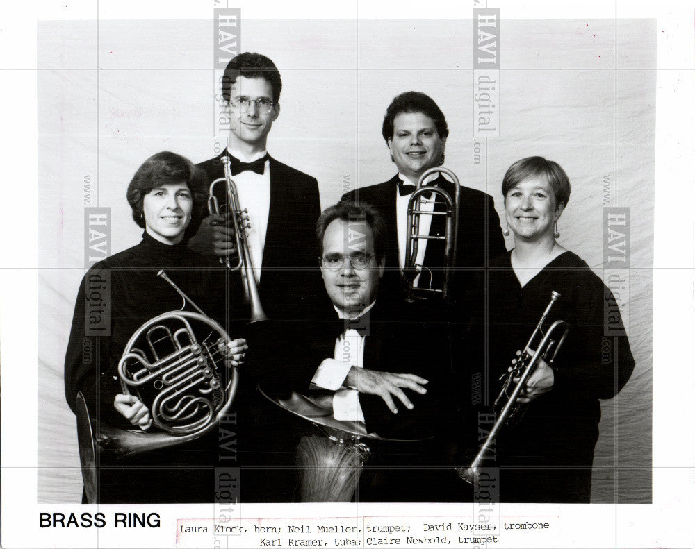 Press Photo BRASS RING brass quintet - Historic Images