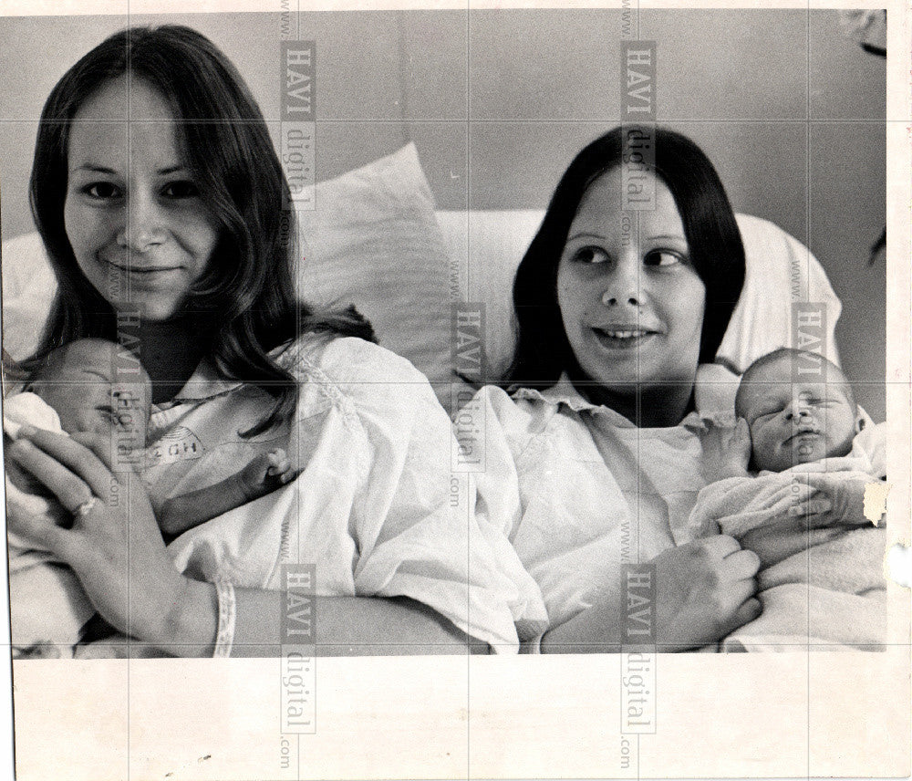 1973 Press Photo Joe Atkins Richard Morin baby boys - Historic Images