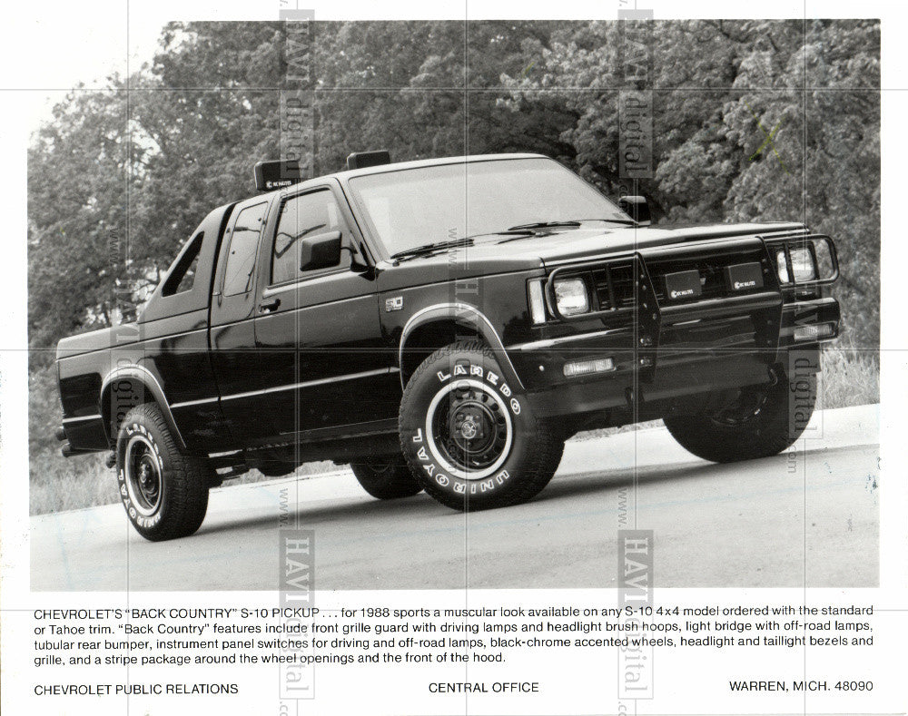 1988 Press Photo Chevy - Historic Images