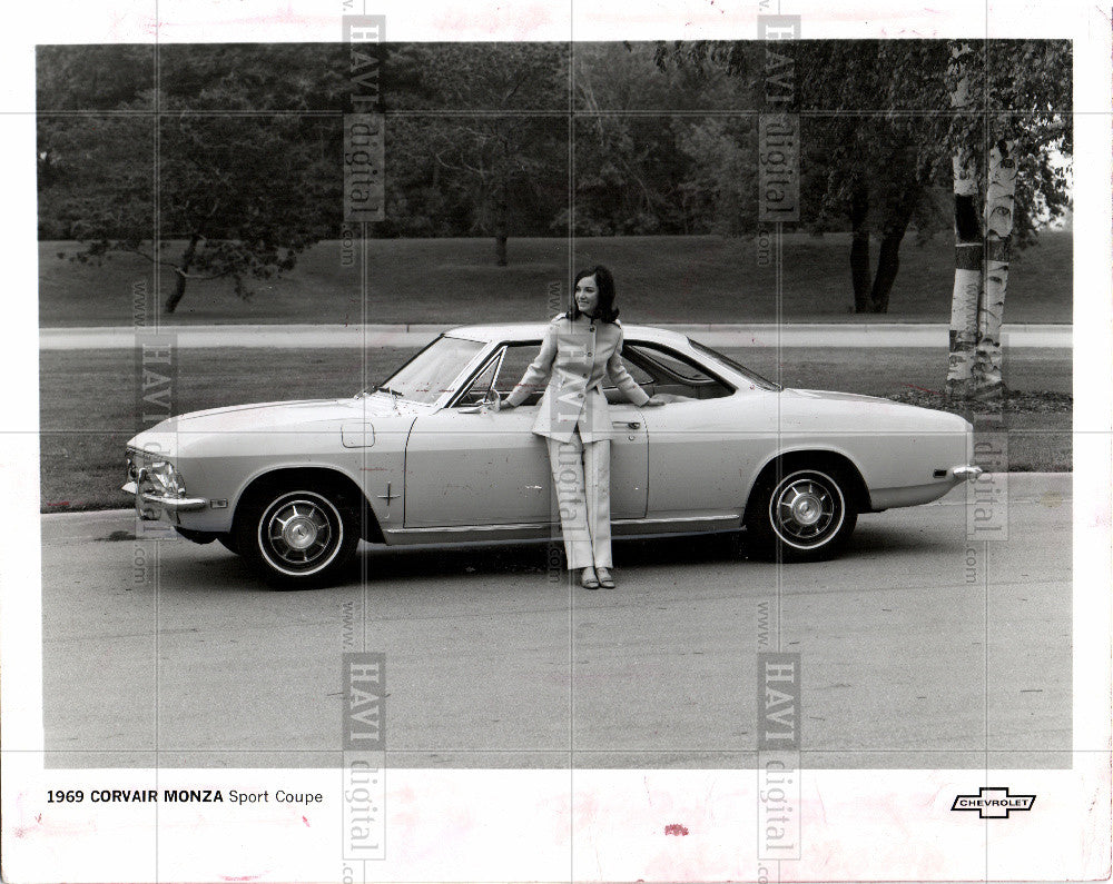 1968 Press Photo 1969 CORVAIR MONZA SPORT COUPE - Historic Images