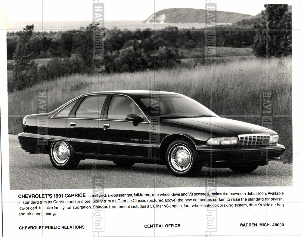 1990 Press Photo Chevrolet Automobiles 1990-99 - Historic Images