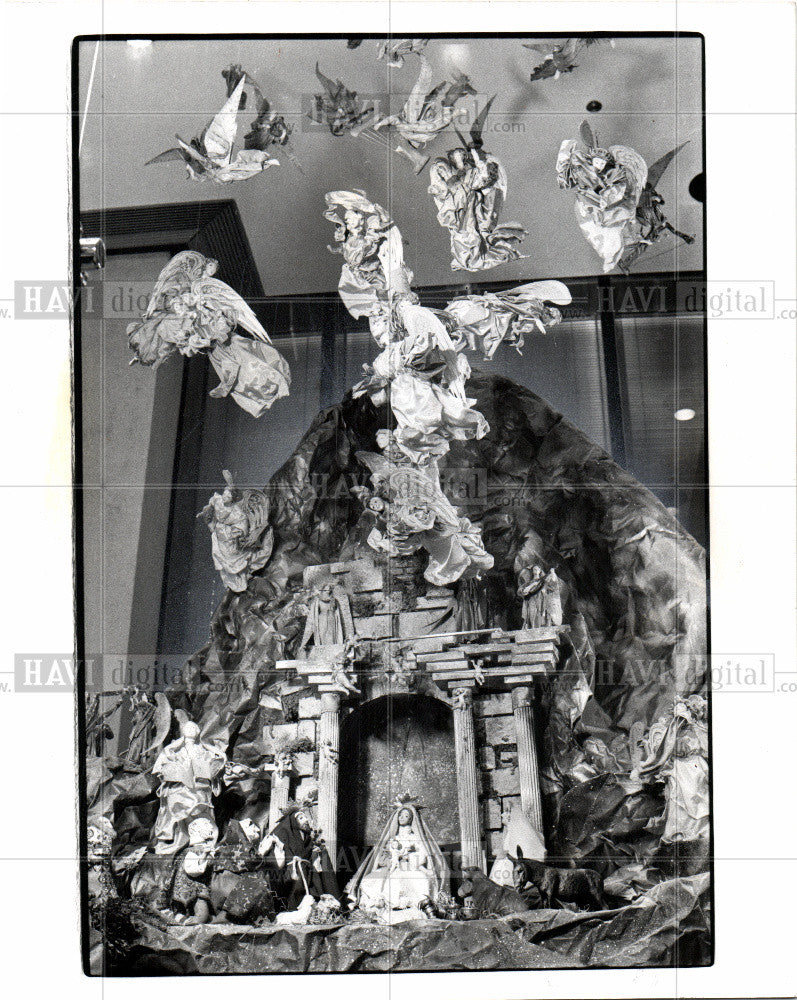 1978 Press Photo Christmas Creche, Nativity Scene - Historic Images