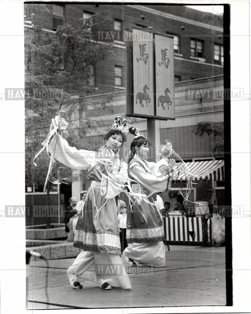 1980 Press Photo CHINATOWN - DETROIT - Historic Images