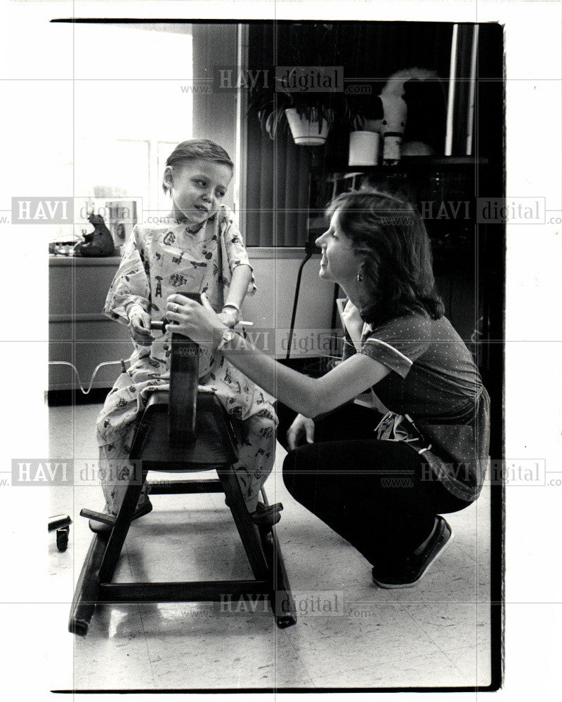 1981 Press Photo Children&#39;s Hospital Charles Bursley - Historic Images