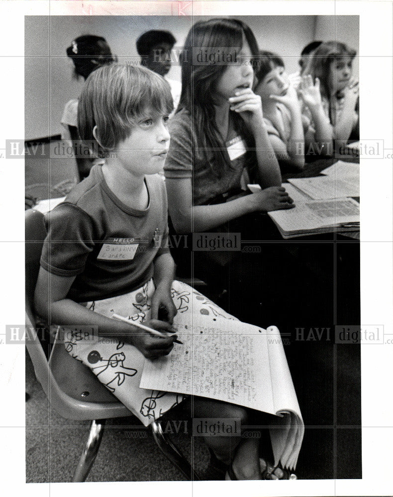 1980 Press Photo CHILDREN&#39;S EXPRESS SARAH LARDIE - Historic Images