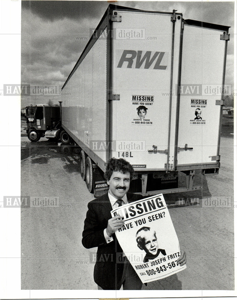 1983 Press Photo Children Missing - Historic Images