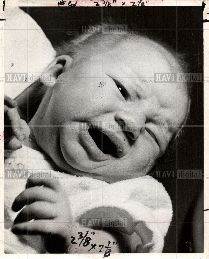 1967 Press Photo infant, death rate, detroit - Historic Images