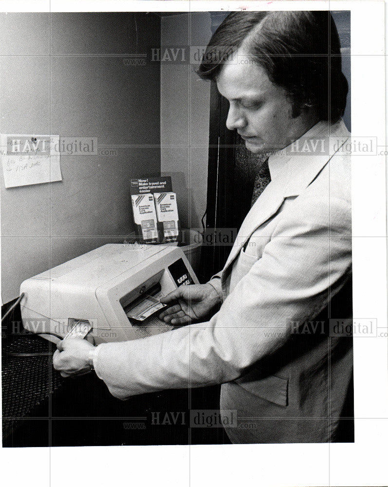 1978 Press Photo credit card  system of payment - Historic Images