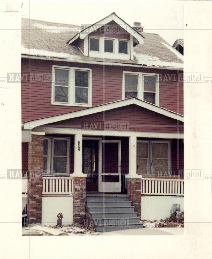 1989 Press Photo CRACK HOUSE - Historic Images