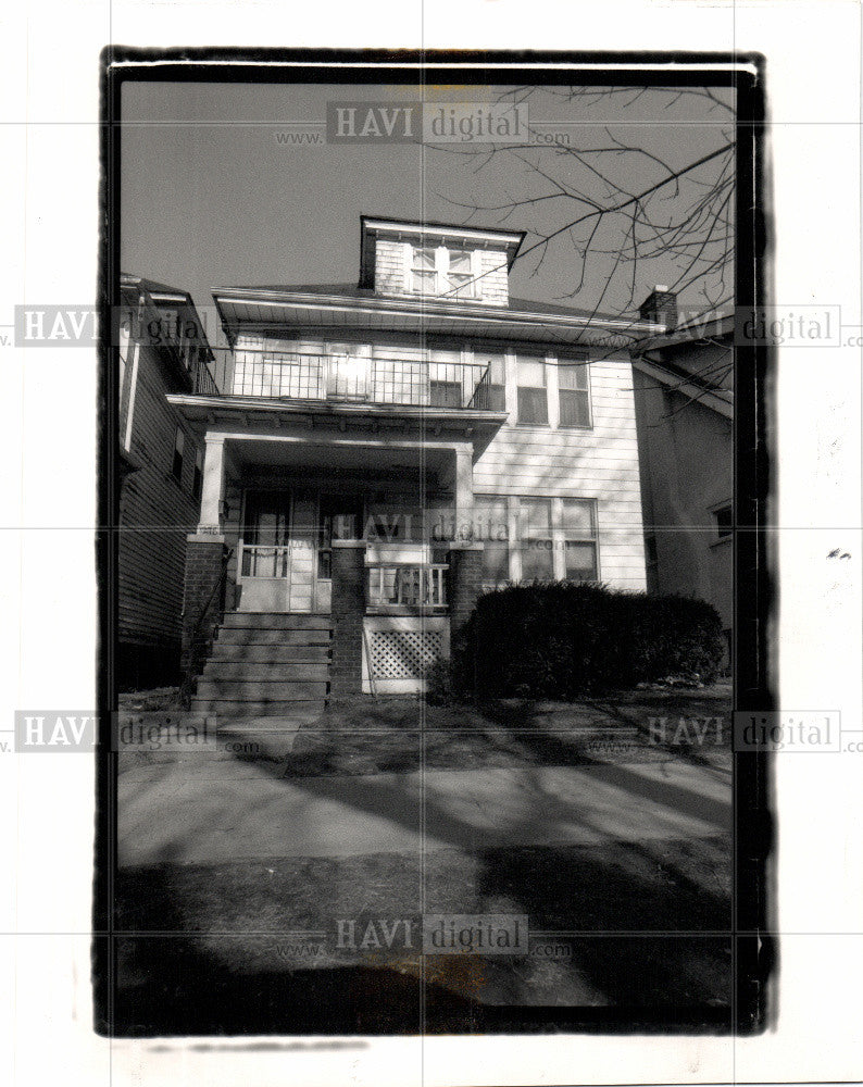 1989 Press Photo Detroit houses, drugs found in raids - Historic Images