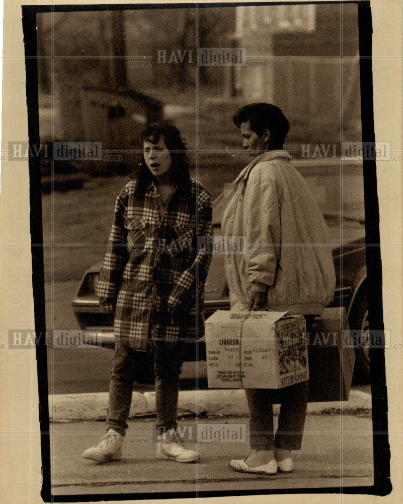 1989 Press Photo O&#39;Neil Feijoo eviction - Historic Images