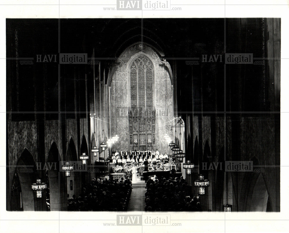 1979 Press Photo Christ Church Cranbrook interior stage - Historic Images