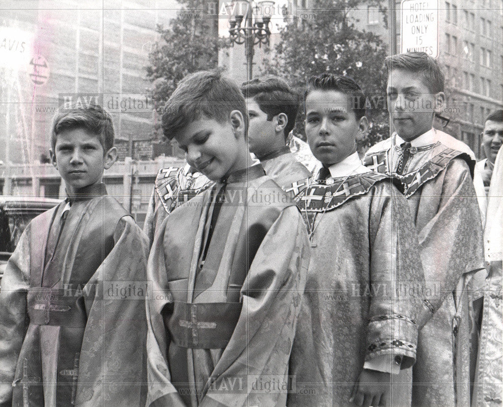 1965 Press Photo parade acolytes choir convention - Historic Images