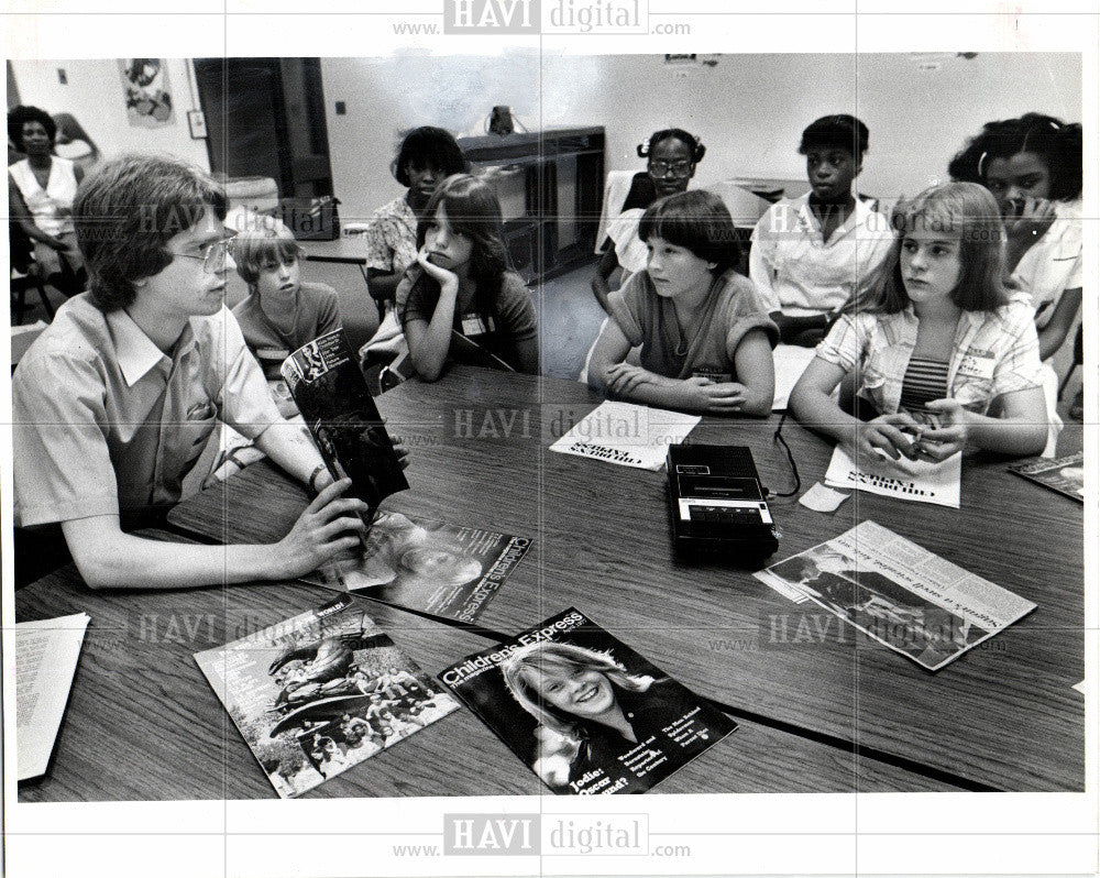 1980 Press Photo Gregory Aull editor Children&#39;s Express - Historic Images