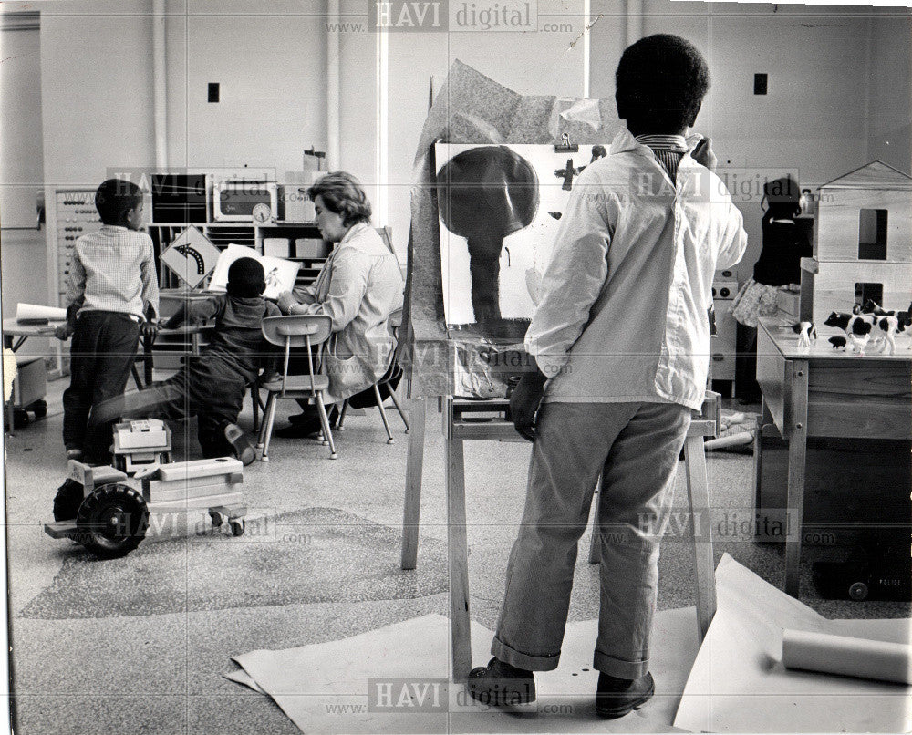 1965 Press Photo SAMMY  LINCOLN AVENUE SCHOOL - Historic Images