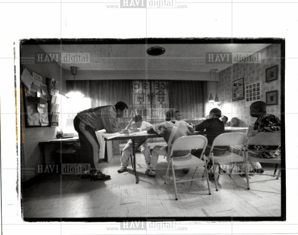 1993 Press Photo Children at Emmanuel Community House - Historic Images