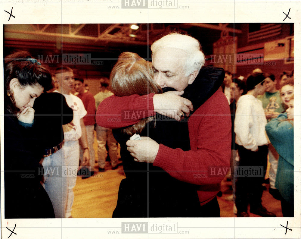 1993 Press Photo white- haired man - Historic Images