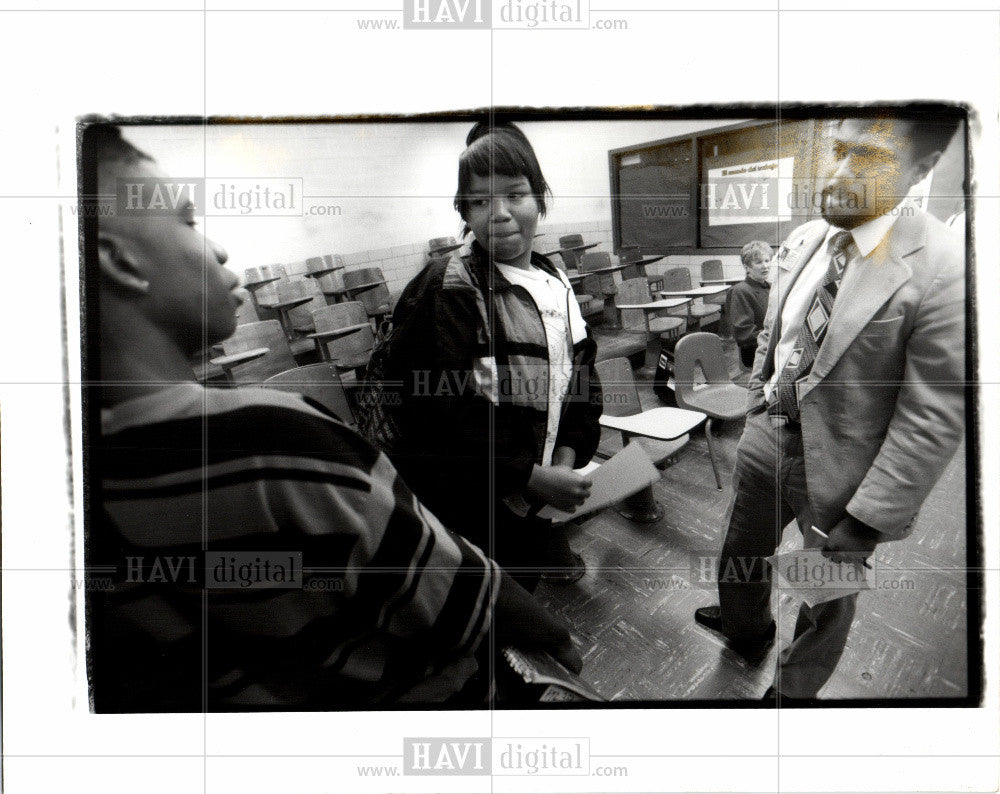 1993 Press Photo Karlos Thomas Tifany Rice Counselor - Historic Images