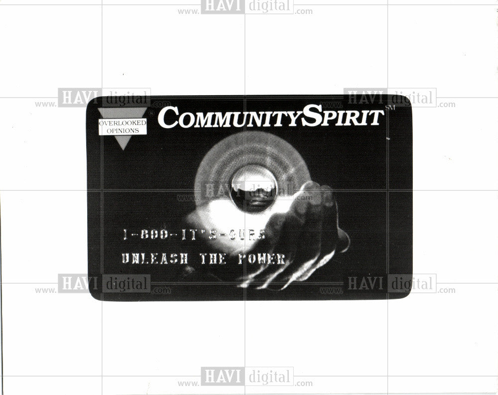 1993 Press Photo Credit card community spirit - Historic Images