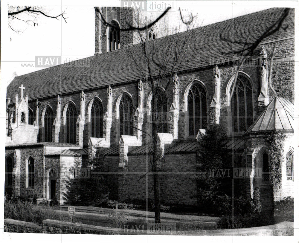 1982 Press Photo Christ Church Cranbrook exterior - Historic Images