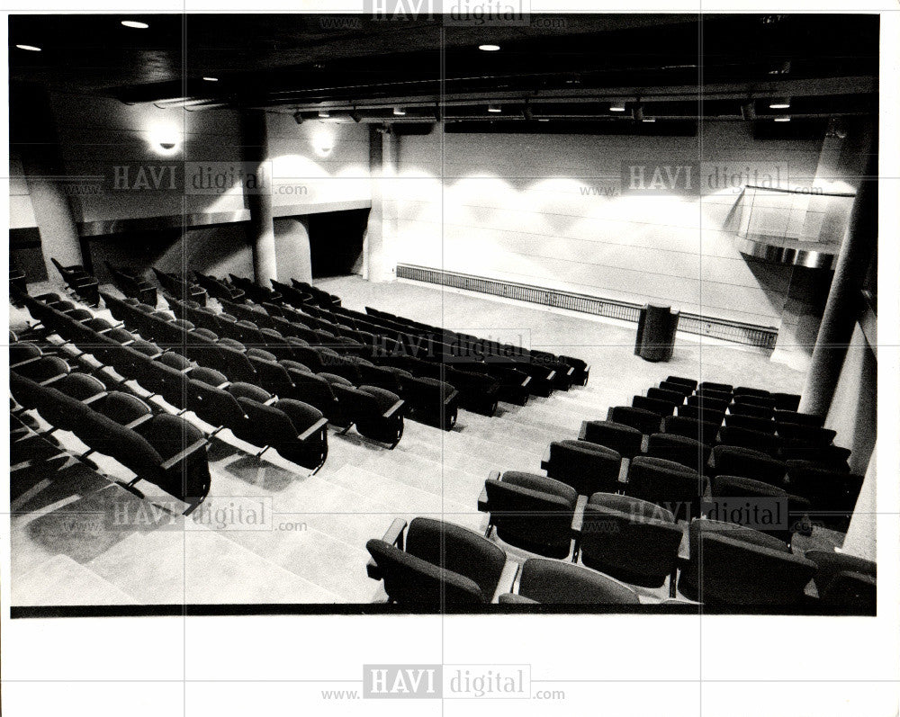 1986 Press Photo Cranbrook New Underground Auditorium - Historic Images