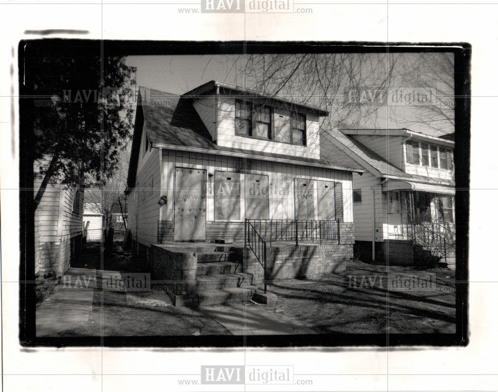 1989 Press Photo Crack House, Detroit - Historic Images