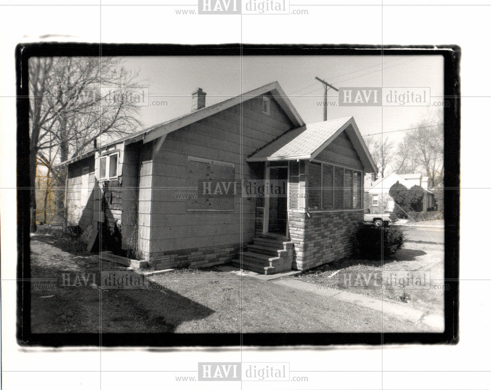 1989 Press Photo Crack house,Detroit - Historic Images