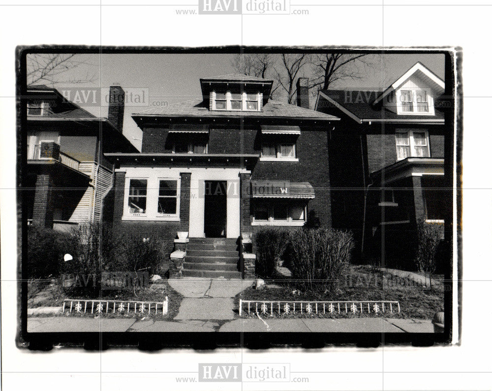 1989 Press Photo Crack houses in Detroit - Historic Images