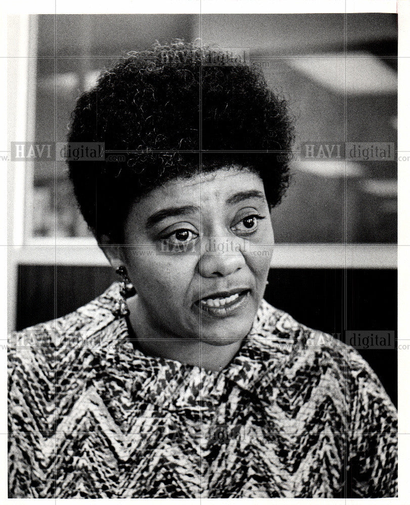 1972 Press Photo Reba Hawkins Detroit Council Candidate - Historic Images